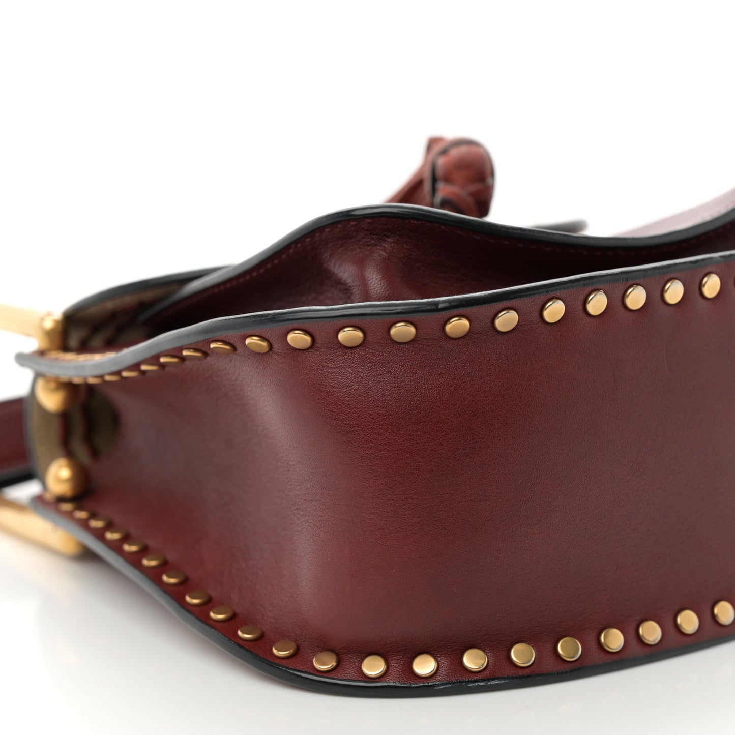 Calfskin Braided Mini Hudson Shoulder Bag Sienna Red
