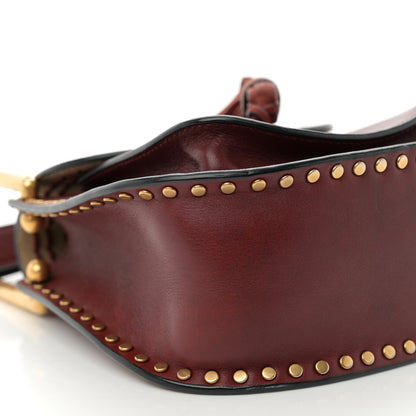 Chloe Calfskin Braided Mini Hudson Shoulder Bag Sienna Red 8 of 10