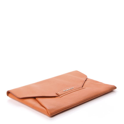 Givenchy Sugar Goatskin Medium Antigona Envelope Clutch Orange 4 of 13
