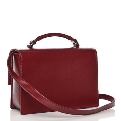 Saint Laurent Calfskin Medium Bellechasse Satchel Burgundy 3 of 8