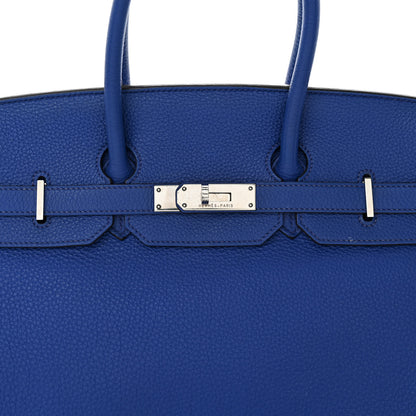 Hermes Togo BIRKIN 35 Bleu France 8 of 12