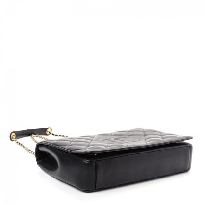 Chanel Lambskin Quilted Medium Diamond CC Flap Black 4 of 10
