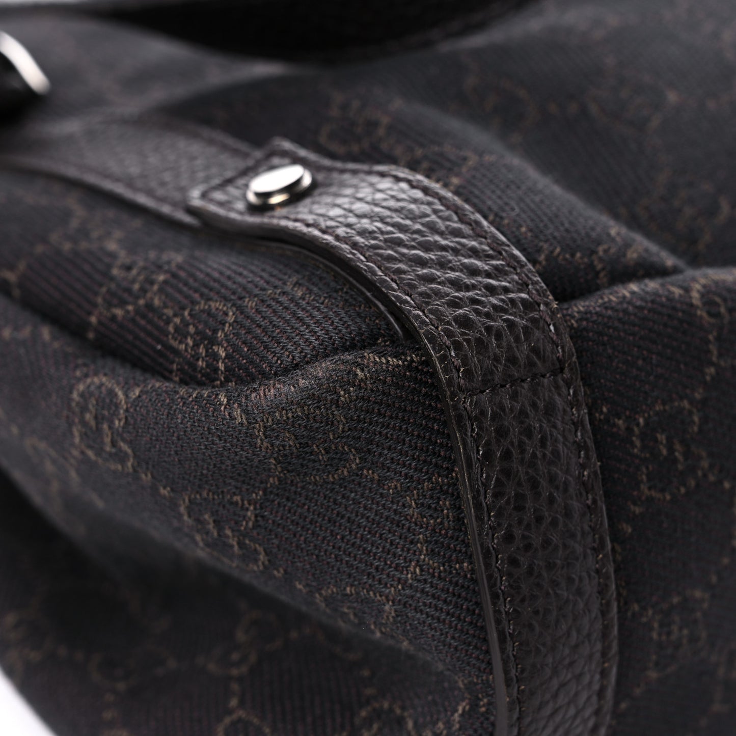 Monogram Medium Abbey Shoulder Bag Chocolate