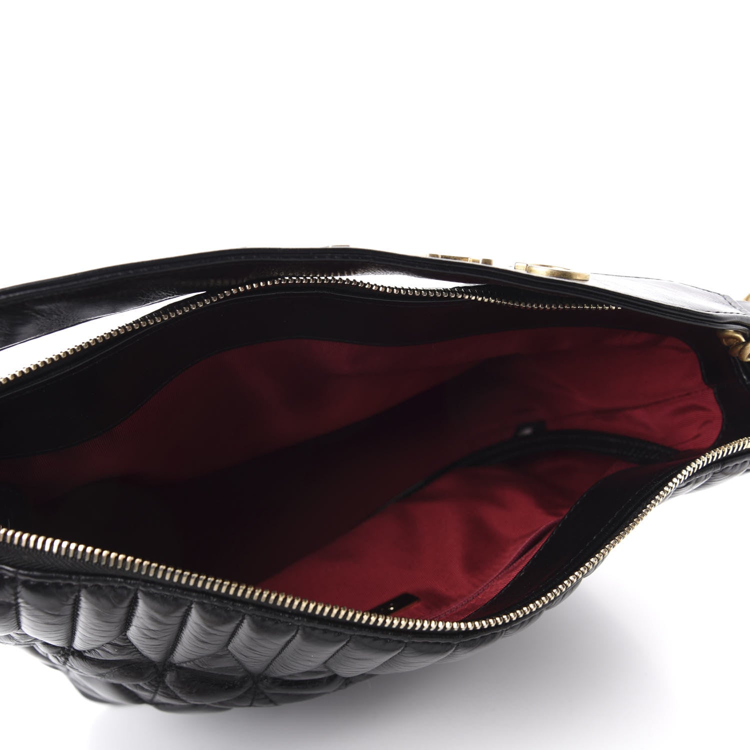 Chanel Glazed Calfskin Quilted State Of The Art Hobo Black 5 of 12