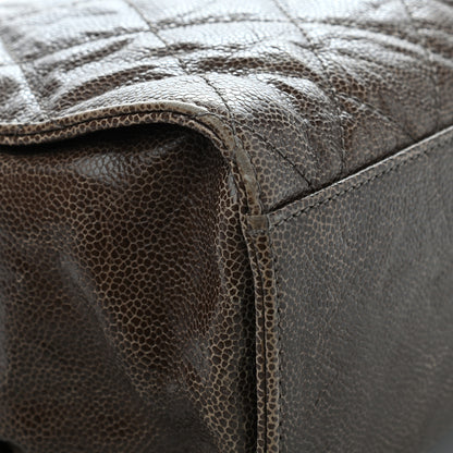 Chanel Crumpled Grained Calfskin Jumbo CC Crave Flap Beige 9 of 21