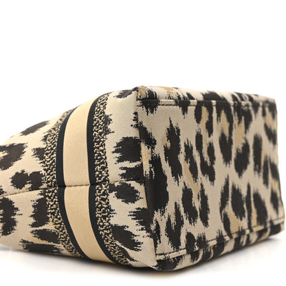 Christian Dior Canvas Mizza Embroidered Leopard DiorTravel Nomad Pouch Beige 8 of 9