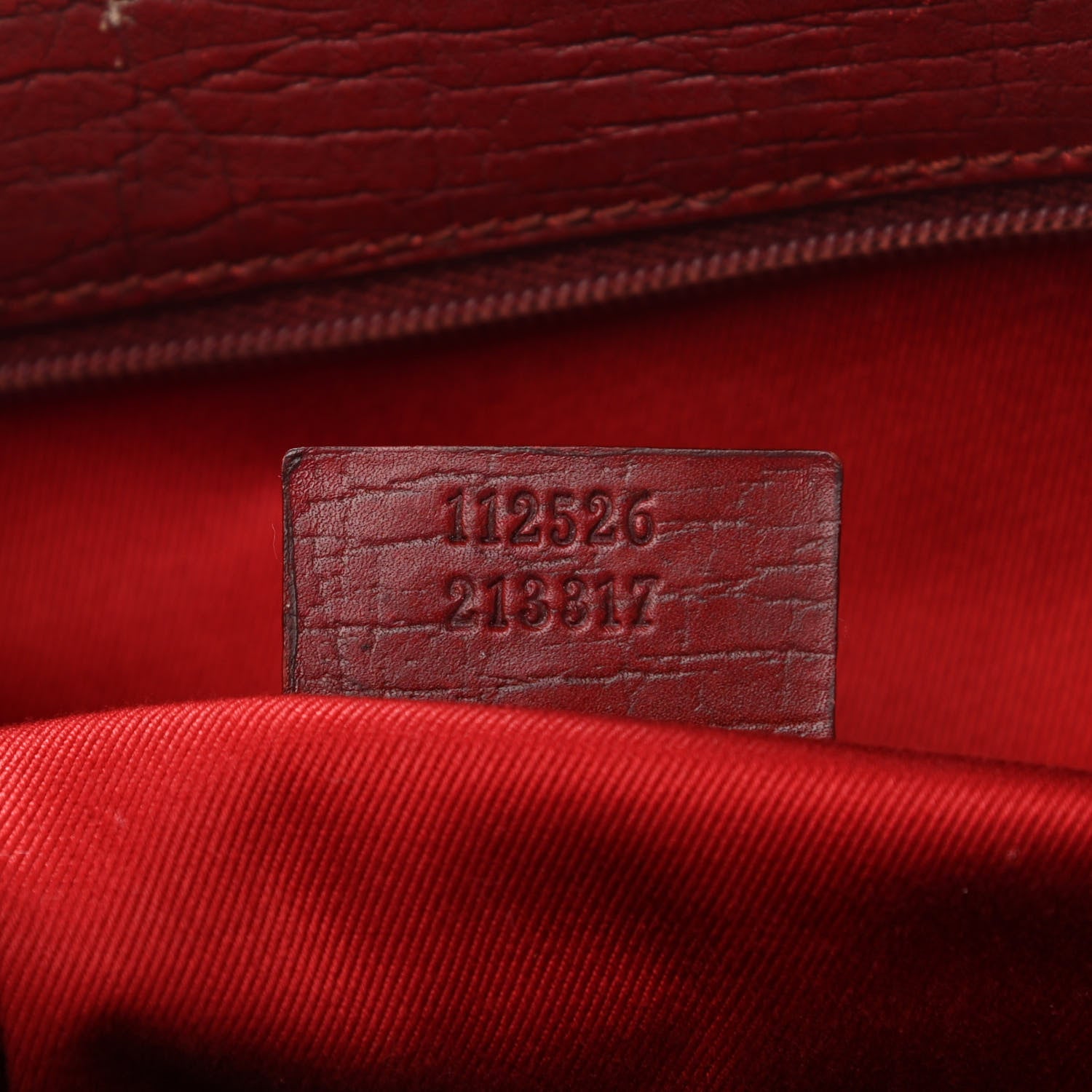 Gucci Monogram Small Bamboo Tote Red 7 of 13