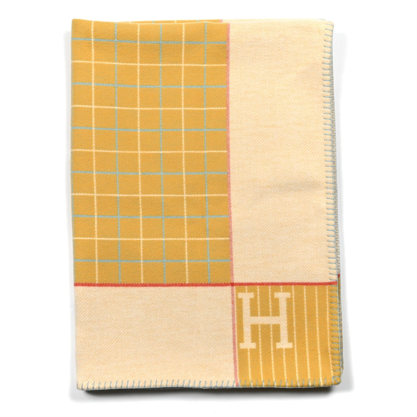 Wool Cashmere Avalon Passe-Passe Blanket Miel