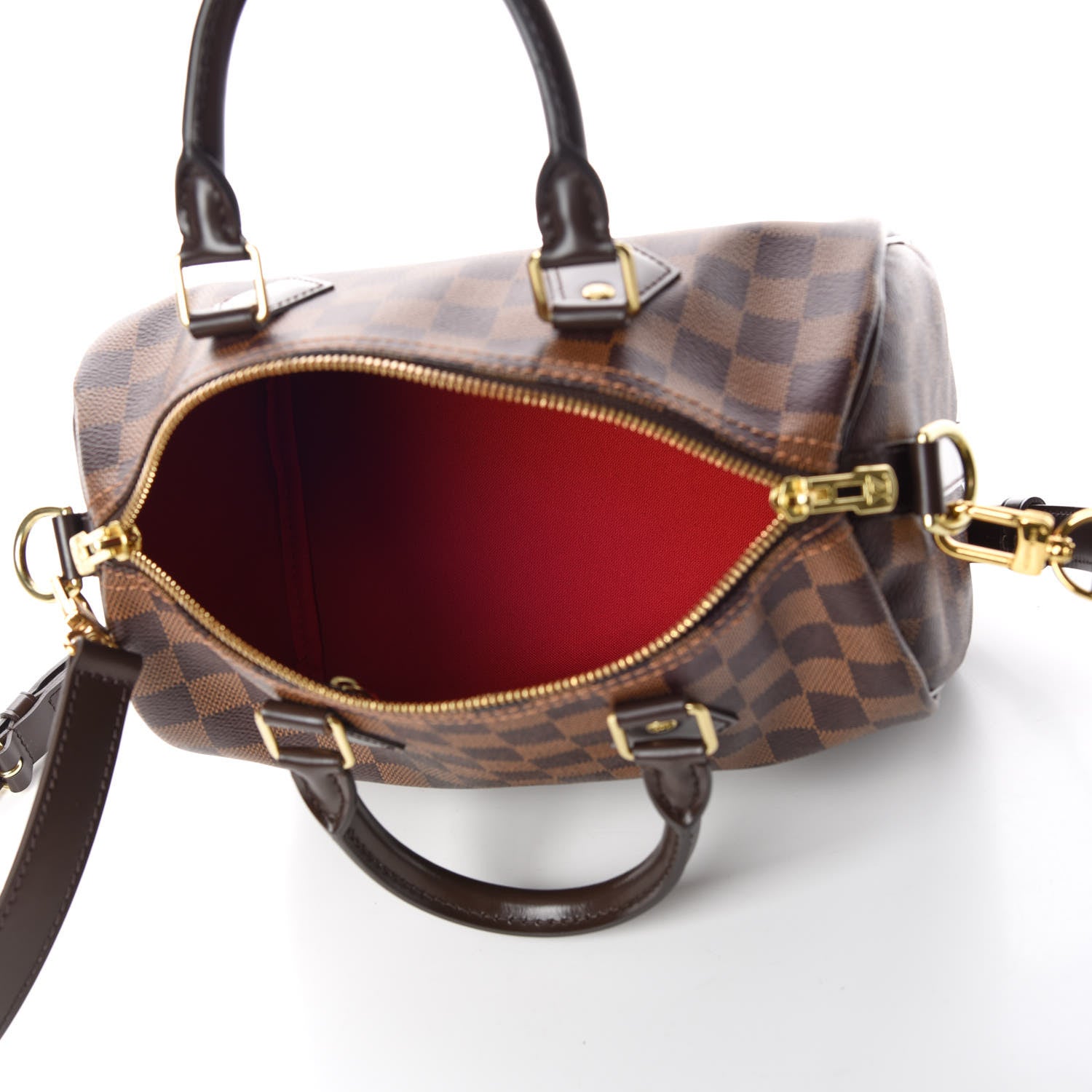 Louis Vuitton Damier Ebene Speedy Bandouliere 25 7 of 9
