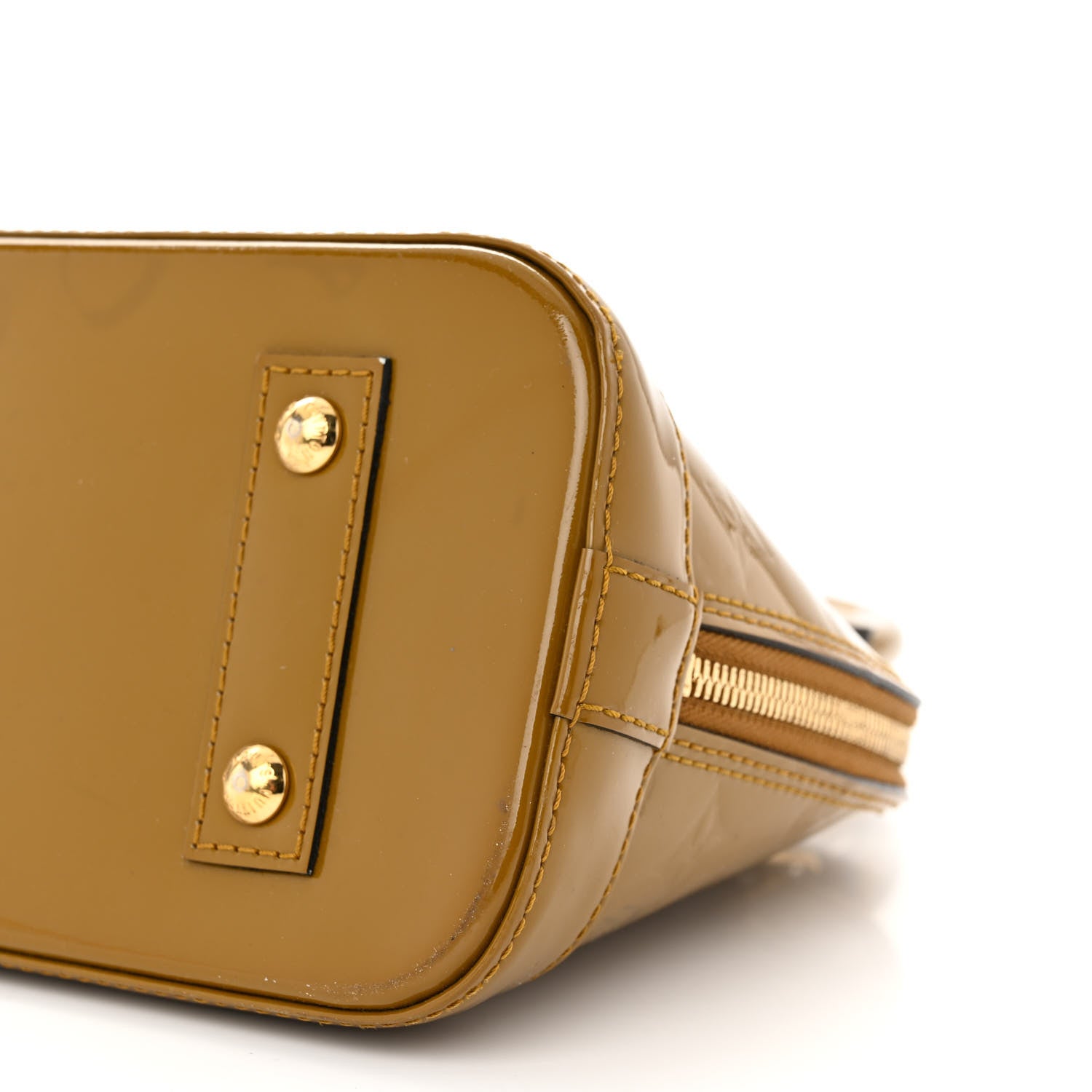 Louis Vuitton Vernis Alma BB Vert Olive 10 of 12
