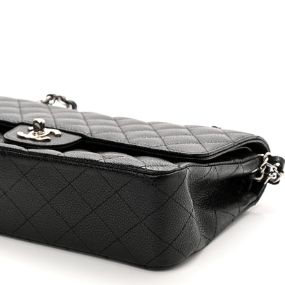 Chanel Caviar Quilted Medium Double Flap Black 10 of 13