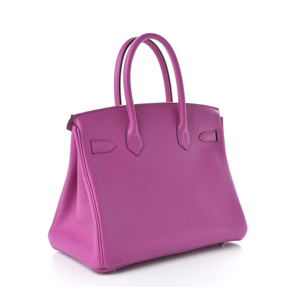 Hermes Taurillon Clemence Birkin 30 Magnolia 3 of 11