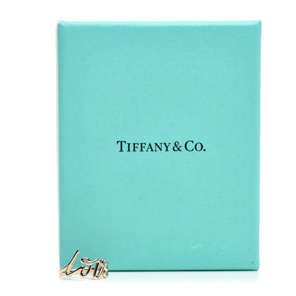 Tiffany 18K Rose Gold Paloma's Graffiti Love Ring 50 5.5 5 of 5