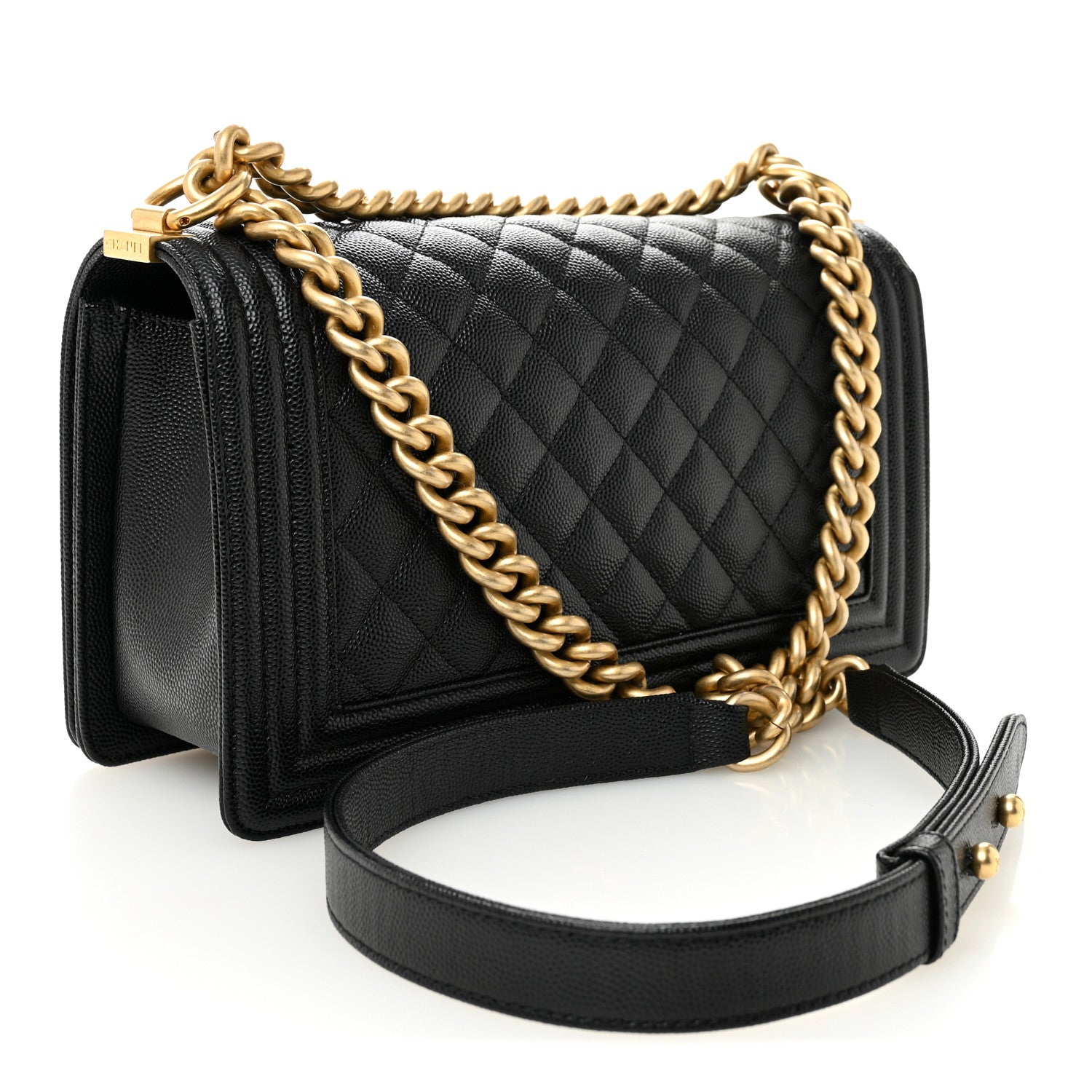 Chanel Caviar Quilted Medium Boy Flap Black 3 of 11