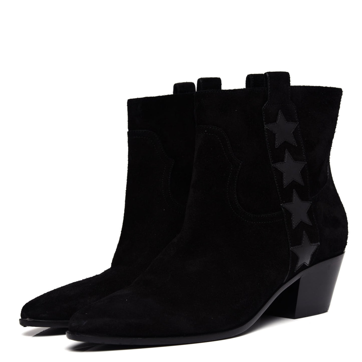 Suede Rock 40 Stars Ankle Boots 35 Black