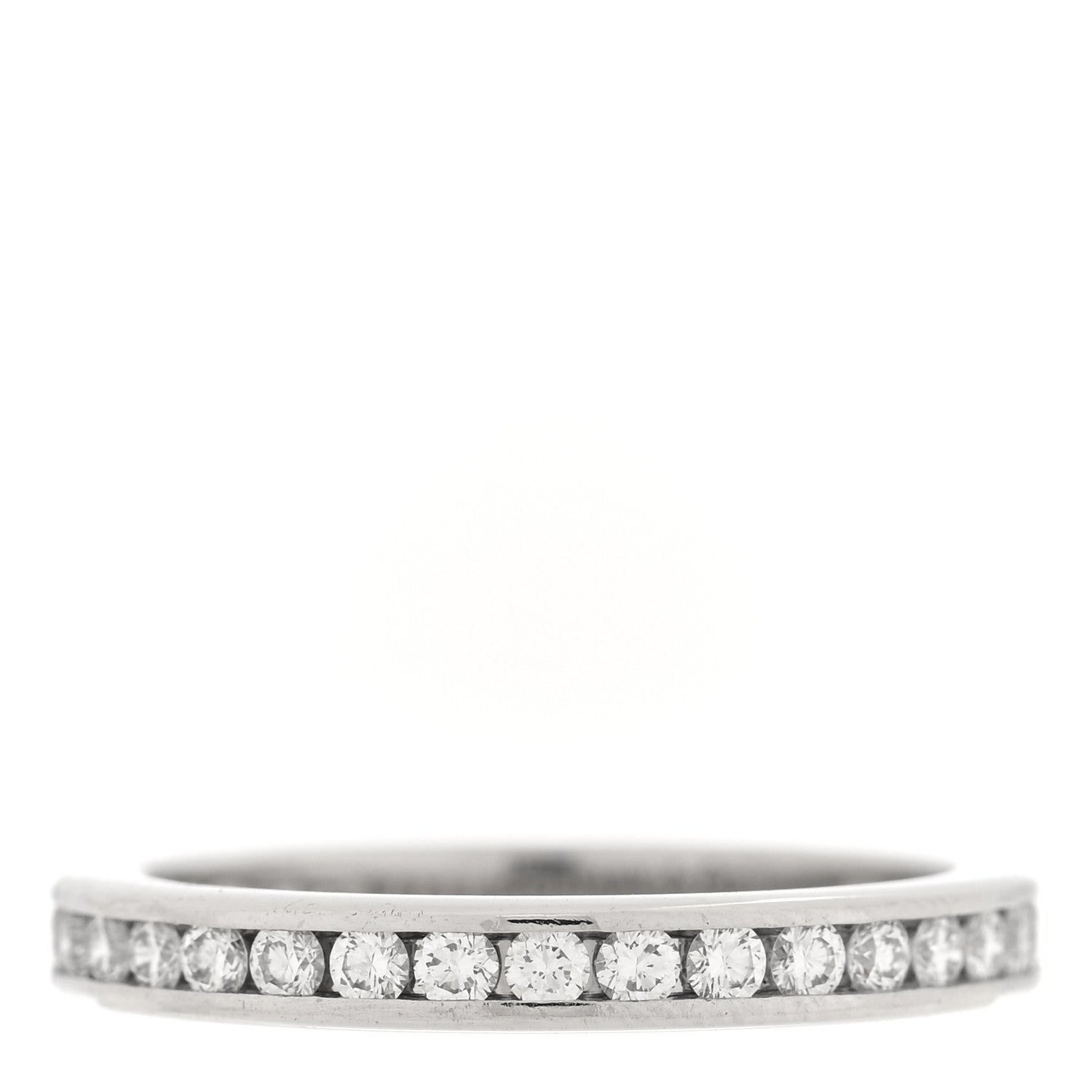 Tiffany Platinum Diamond 2.5mm Full Circle Wedding Band Ring 49 5 1 of 4