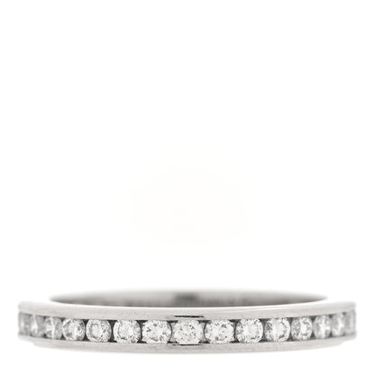 Tiffany Platinum Diamond 2.5mm Full Circle Wedding Band Ring 49 5 1 of 4