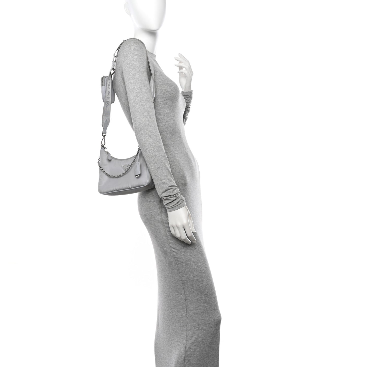 Re-Nylon Saffiano Re-Edition 2005 Shoulder Bag Fiordaliso