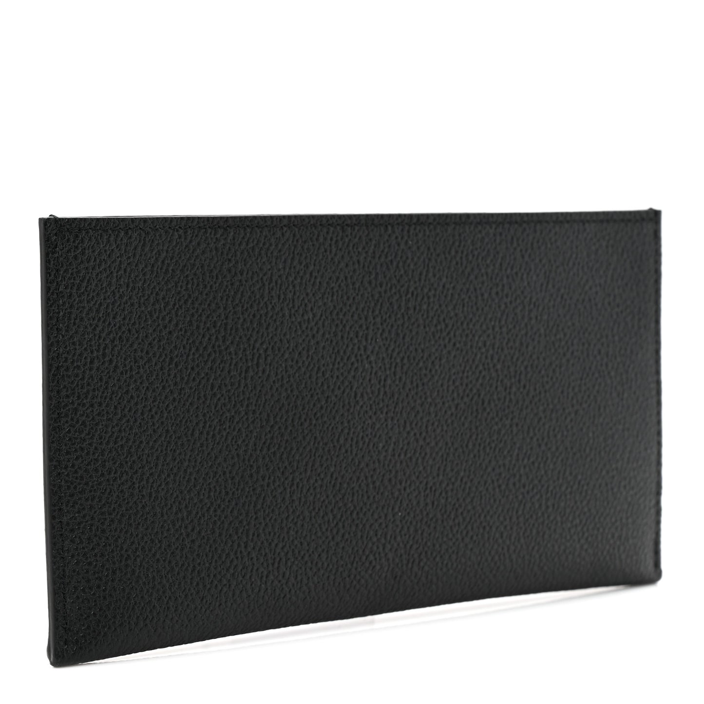 Calfskin Felicie Chain Wallet Card Holder Insert Black
