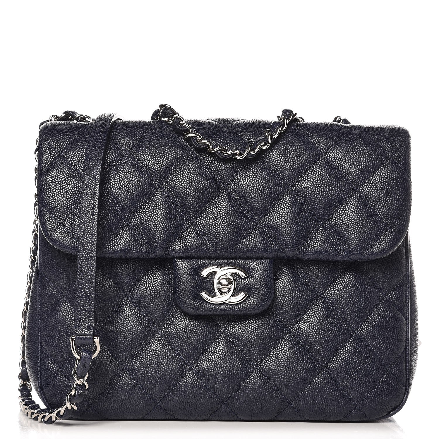 Chanel Caviar Quilted Medium Urban Companion Flap Navy 1 of 11