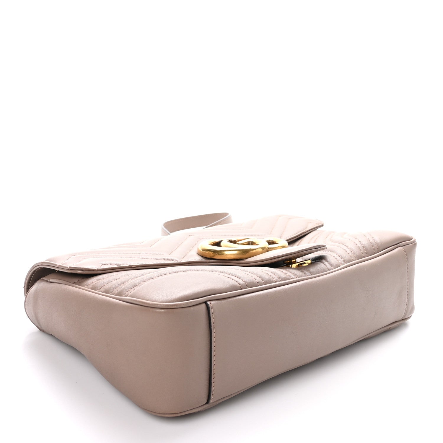 Gucci Calfskin Matelasse Medium GG Marmont Shoulder Bag Porcelain Rose 4 of 11