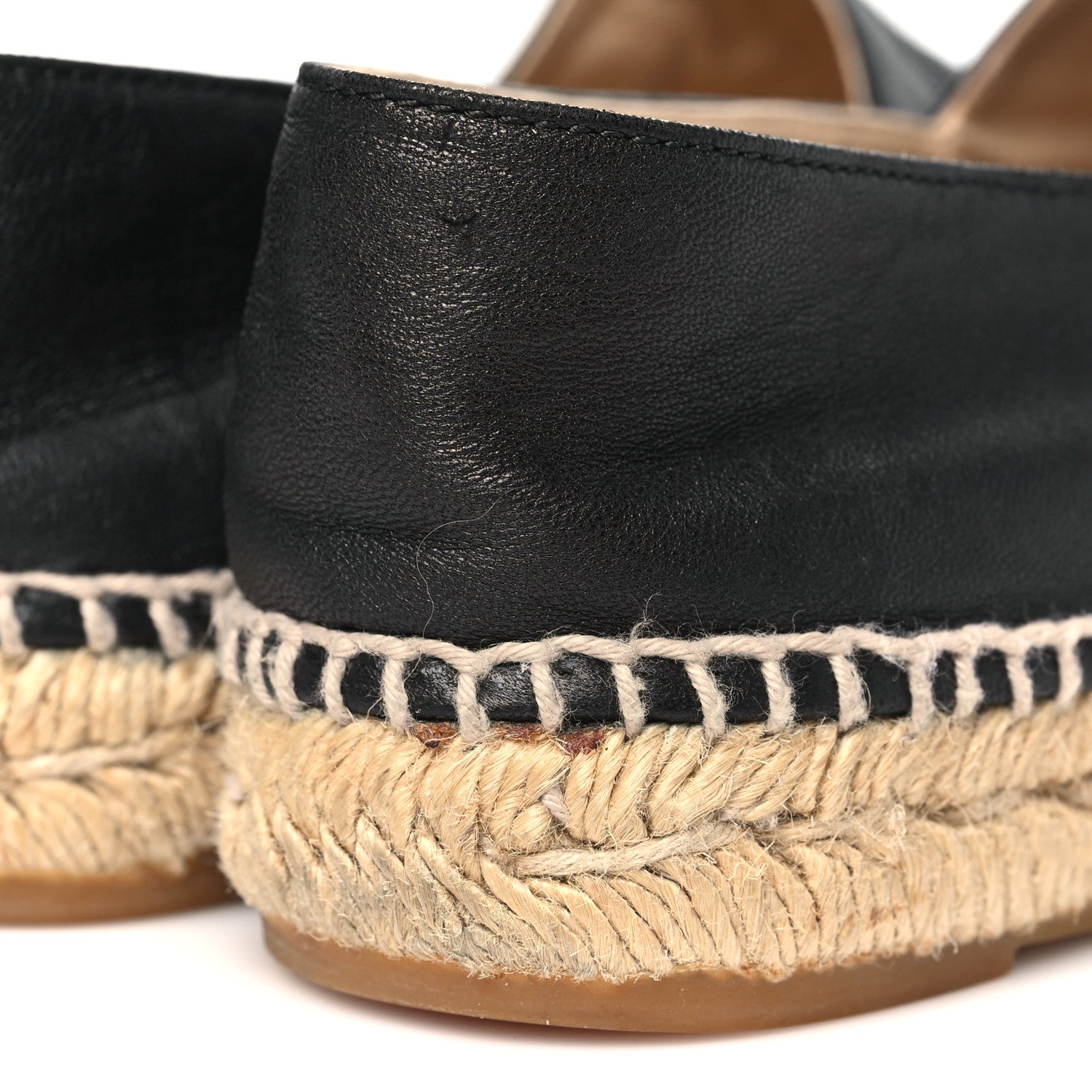 Chanel Lambskin CC Espadrilles 38 Black 10 of 10