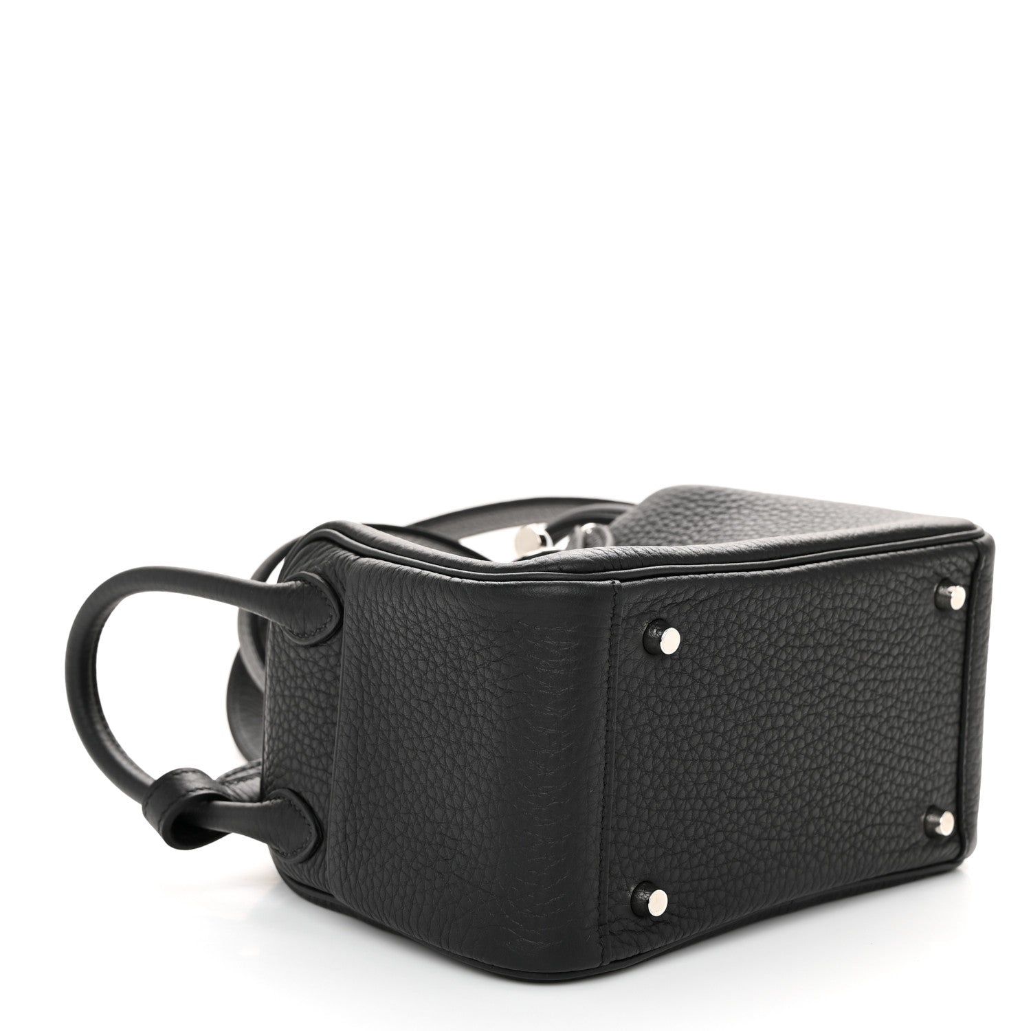 Hermes Taurillon Clemence Mini Lindy 20 Black 4 of 11