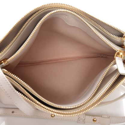 Celine Goatskin Large Trio Crossbody Bag White 6 of 10