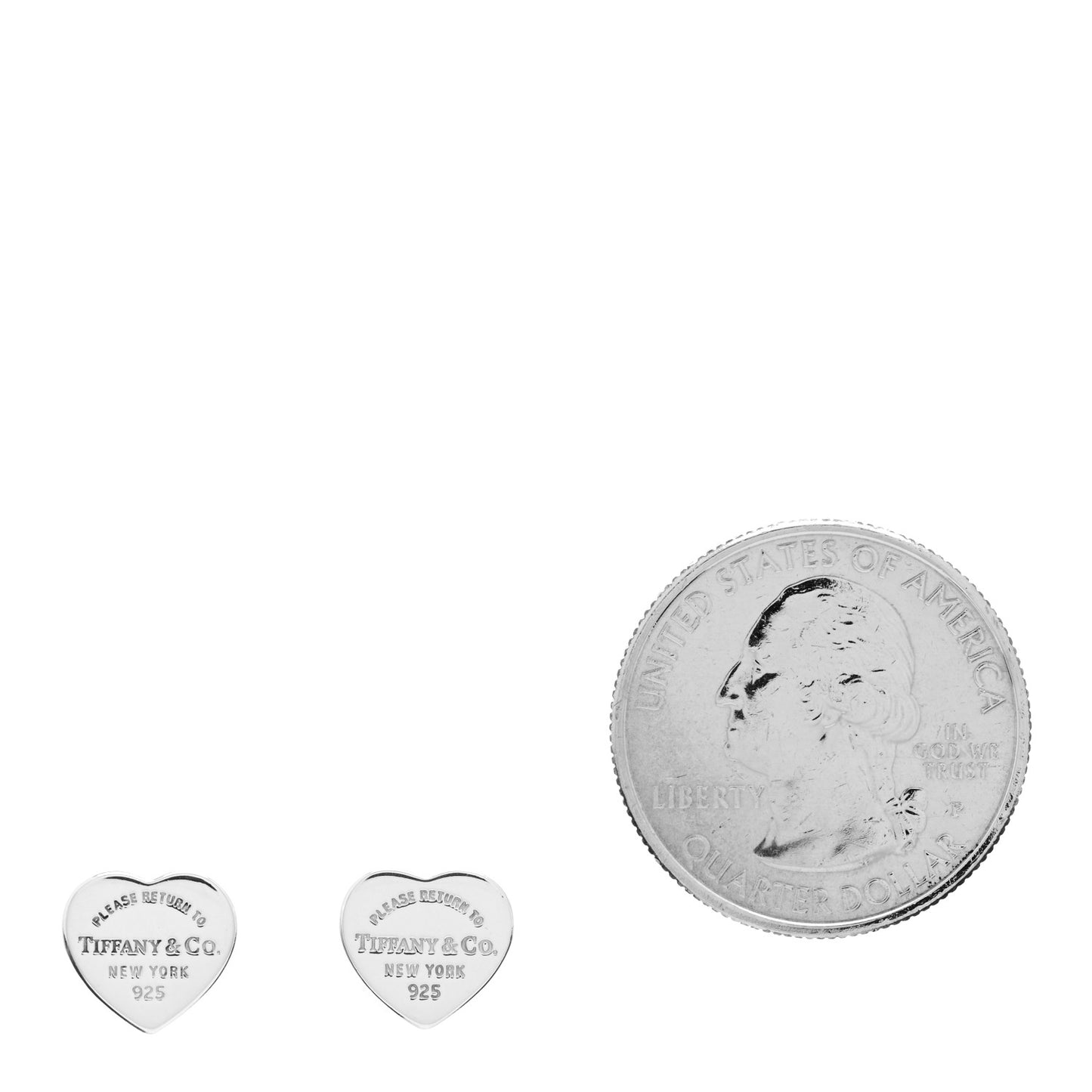 Sterling Silver Mini Return To Tiffany Heart Tag Earrings