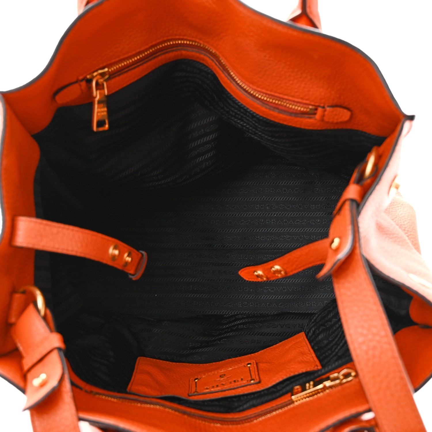 Prada Vitello Daino Shopping Tote Rame 5 of 9