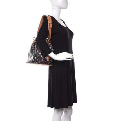 Louis Vuitton Monogram Multicolor Petit Noe Black 2 of 10