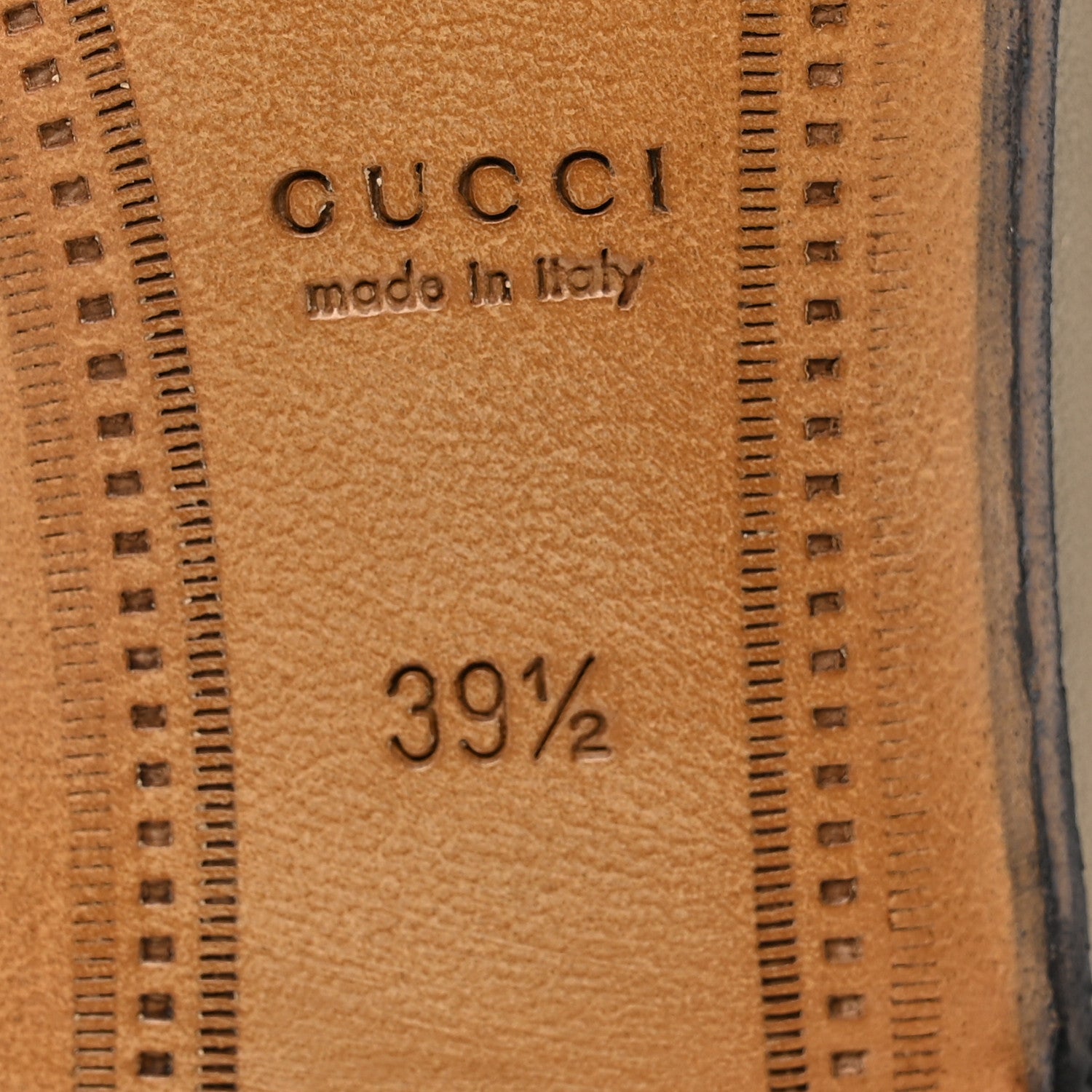Gucci Lambskin Womens Brixton Horsebit Loafers 39.5 Mud 8 of 10