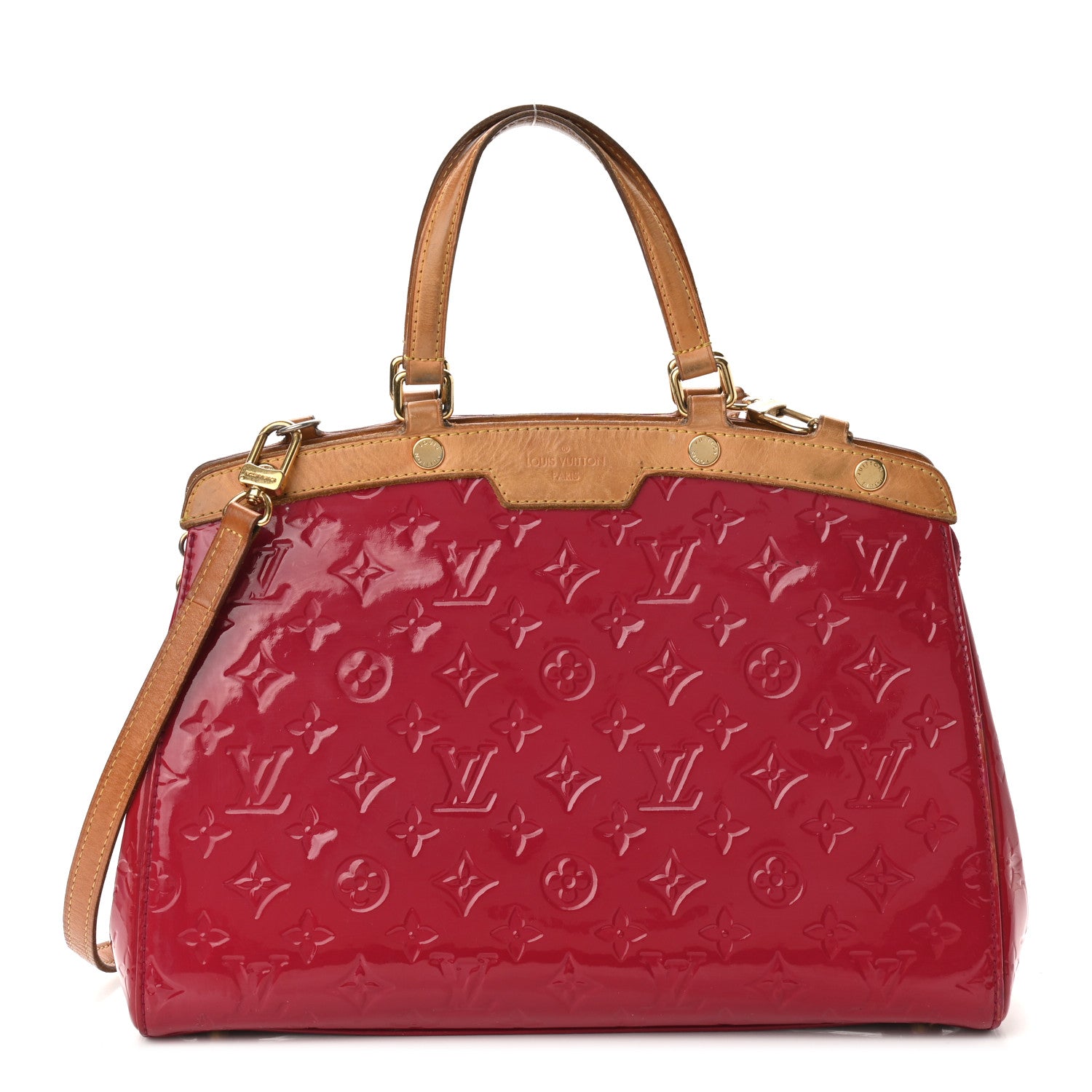 Louis Vuitton Vernis Brea MM Rose Litchi 1 of 15