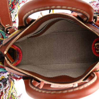 Chloe Calfskin Cashmere Knit Fringe Mini Edith Tote Multicolor 5 of 8