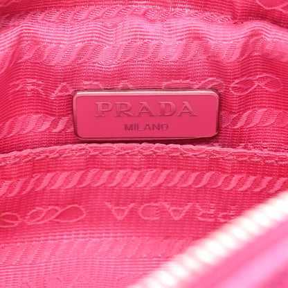 Prada Canvas Grommet Canapa Tote Pink 10 of 18