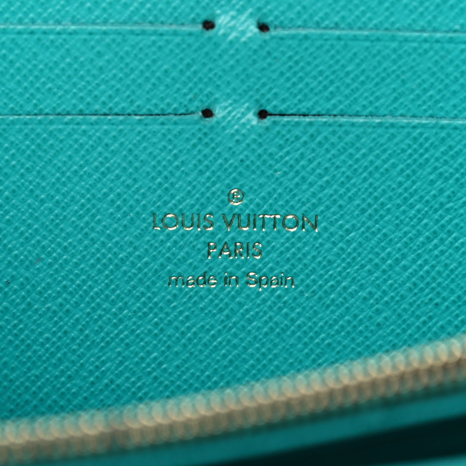 Louis Vuitton Monogram V Zippy Wallet Turquoise 6 of 13