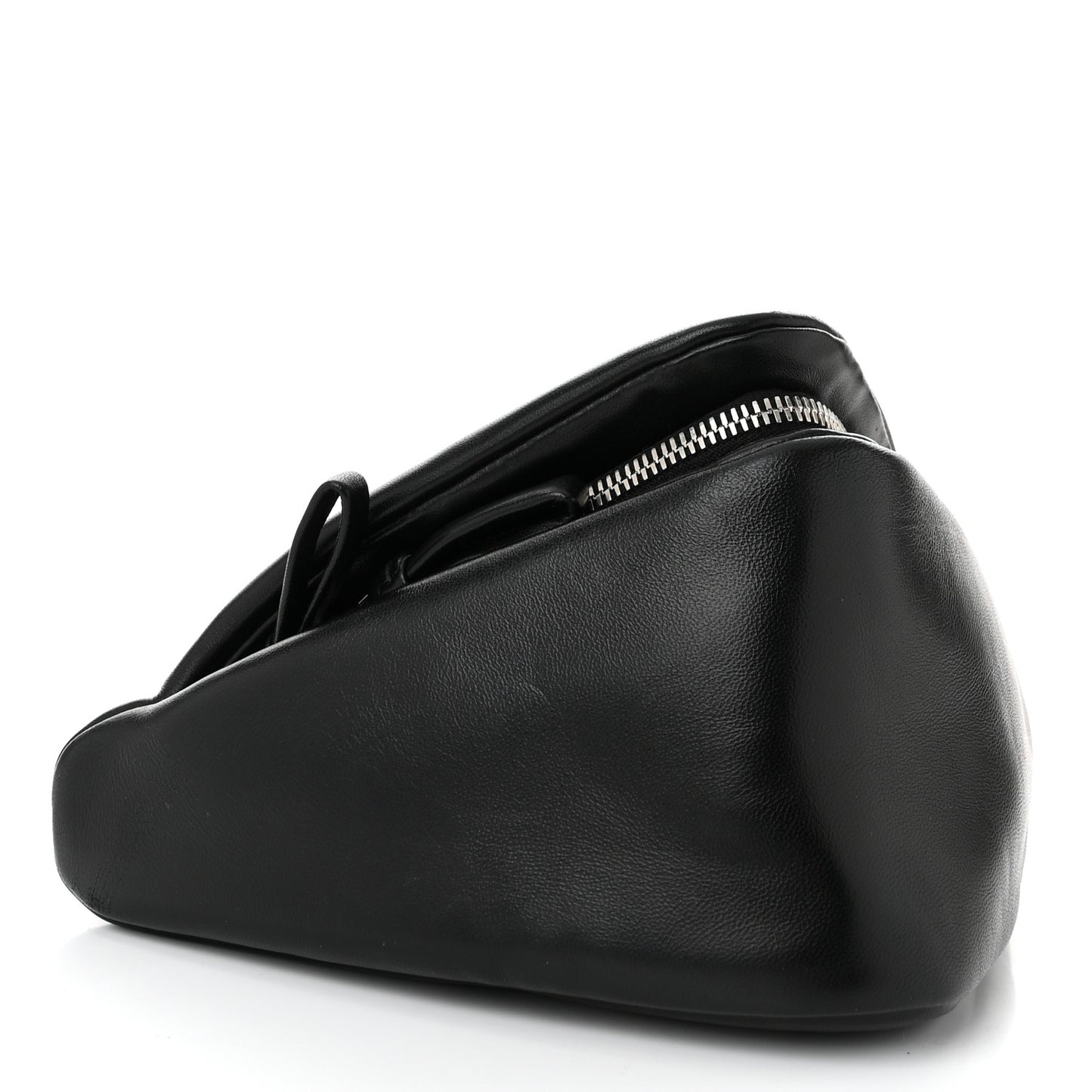 Nappa Padded Signaux Triangle Crossbody Black