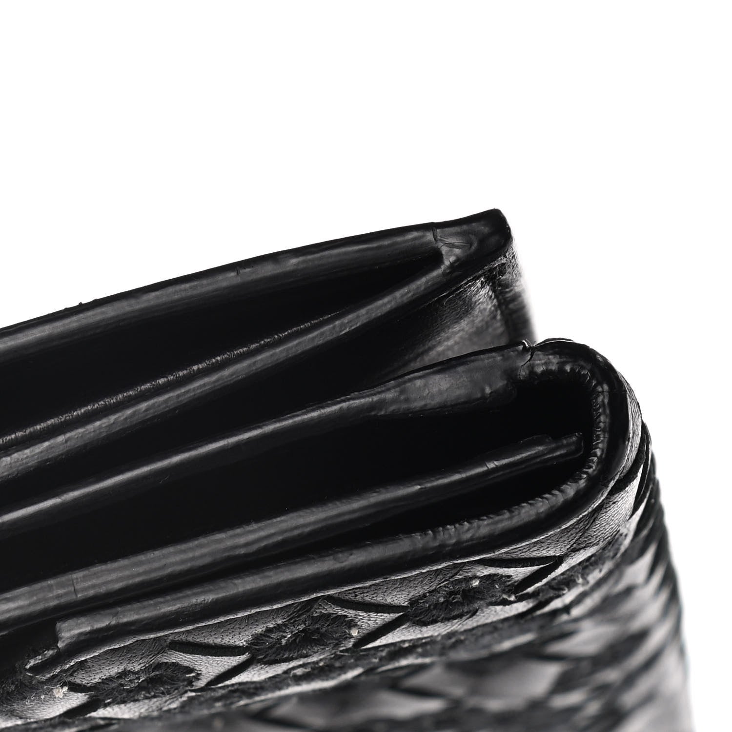 Bottega Veneta Nappa Intrecciato Embroidered Lace Continental Flap Wallet Black 10 of 20