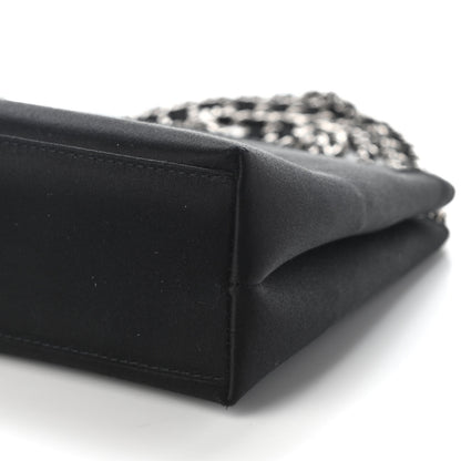 Chanel Satin Evening Bag Black 9 of 9