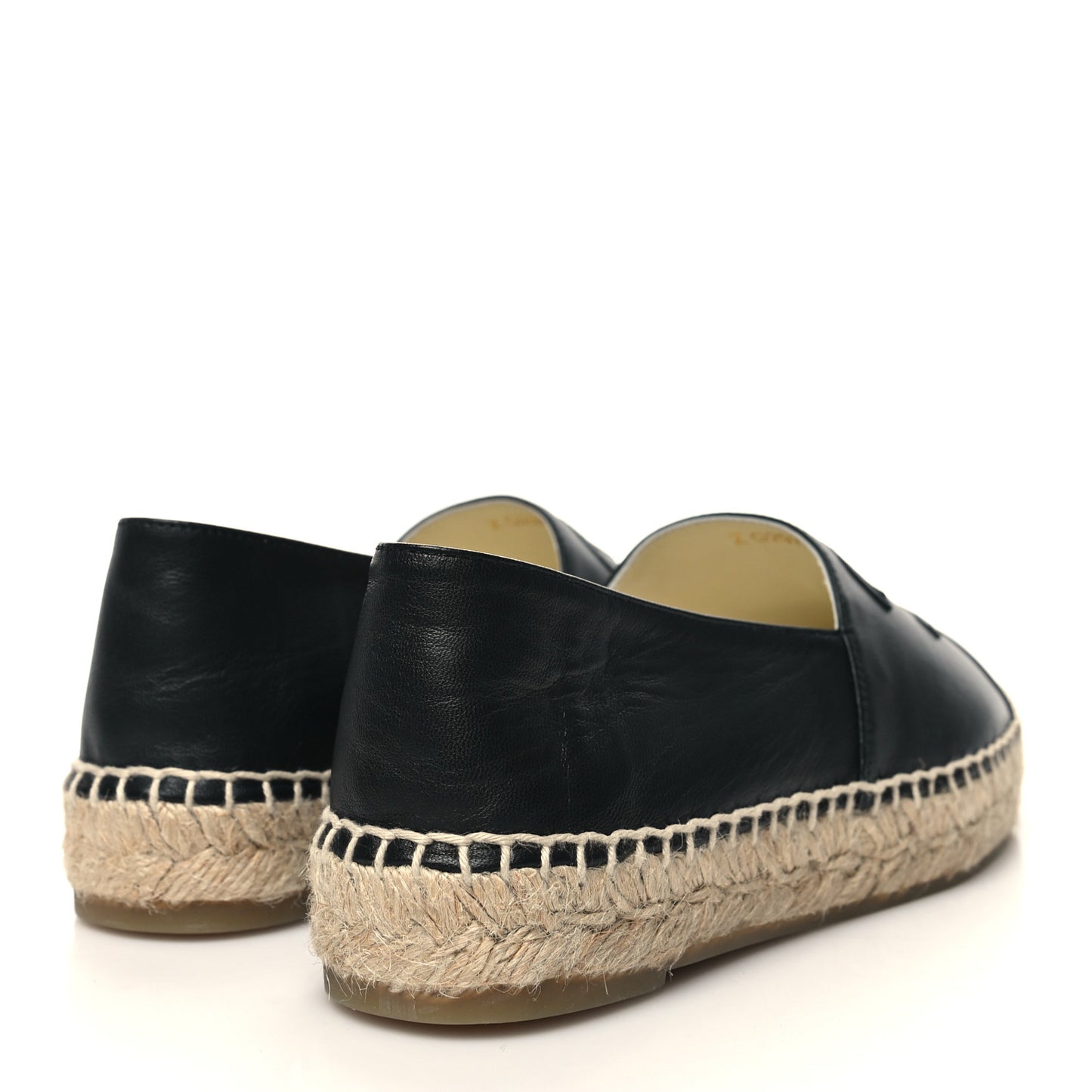 Lambskin CC Espadrilles 36 Black