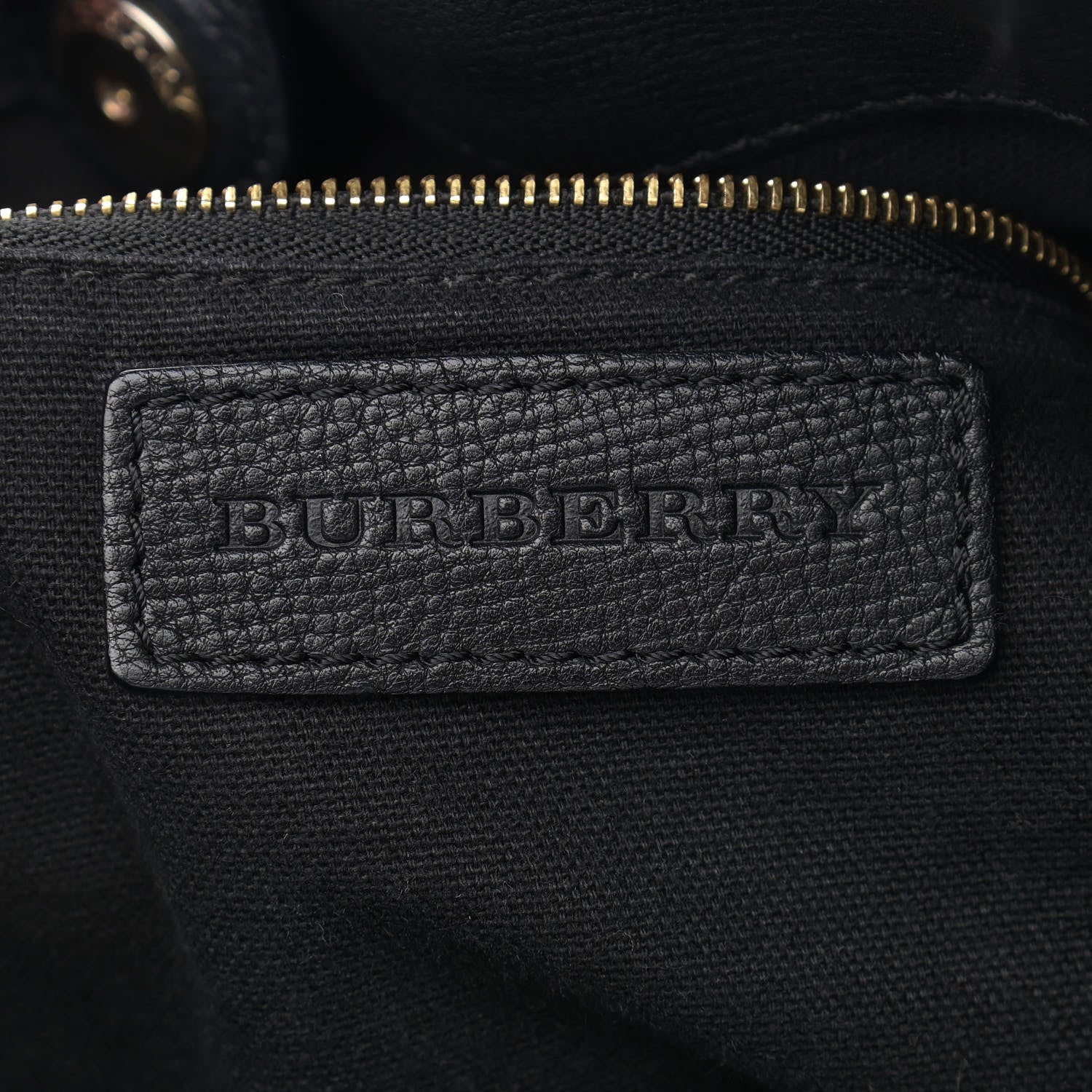 Burberry Grainy Calfskin House Check Small Canterbury Black 6 of 12