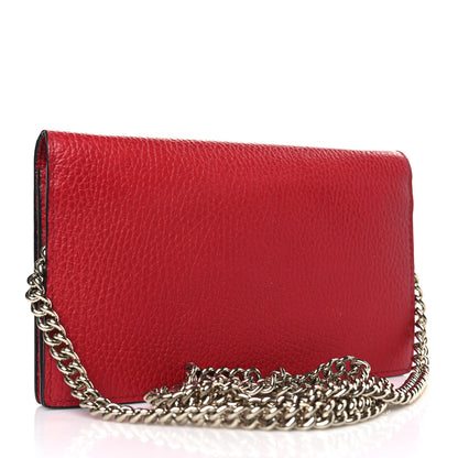 Gucci Dollar Calfskin Medium Betty Chain Wallet Tabasco 3 of 10