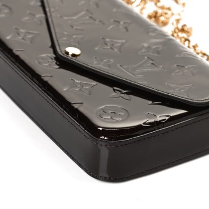 Louis Vuitton Vernis Pochette Felicie Chain Wallet Amarante 10 of 12