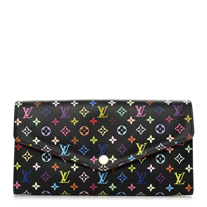 Louis Vuitton Monogram Multicolor Sarah Wallet NM Black Grenade 1 of 11
