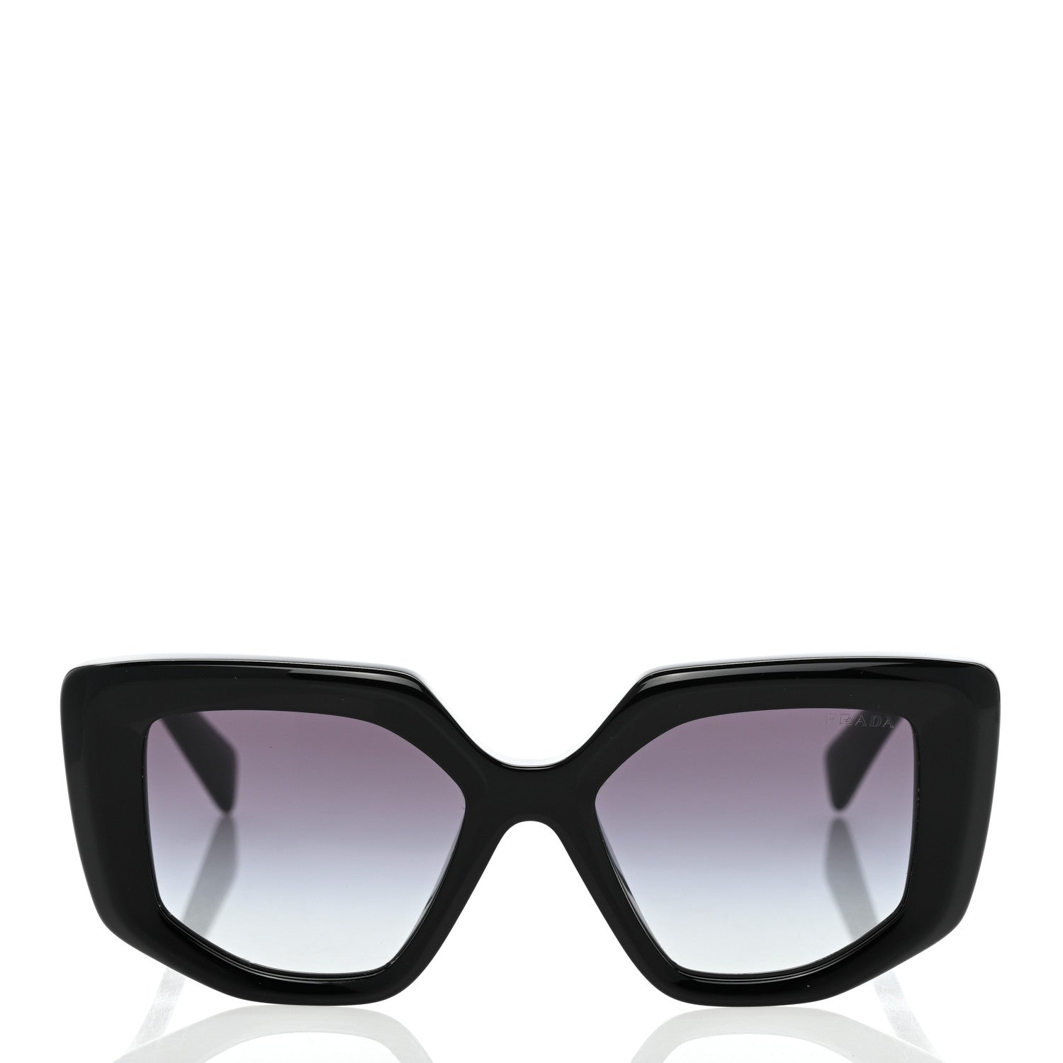 Prada Acetate Symbole Sunglasses SPR 14Z Black 2 of 7