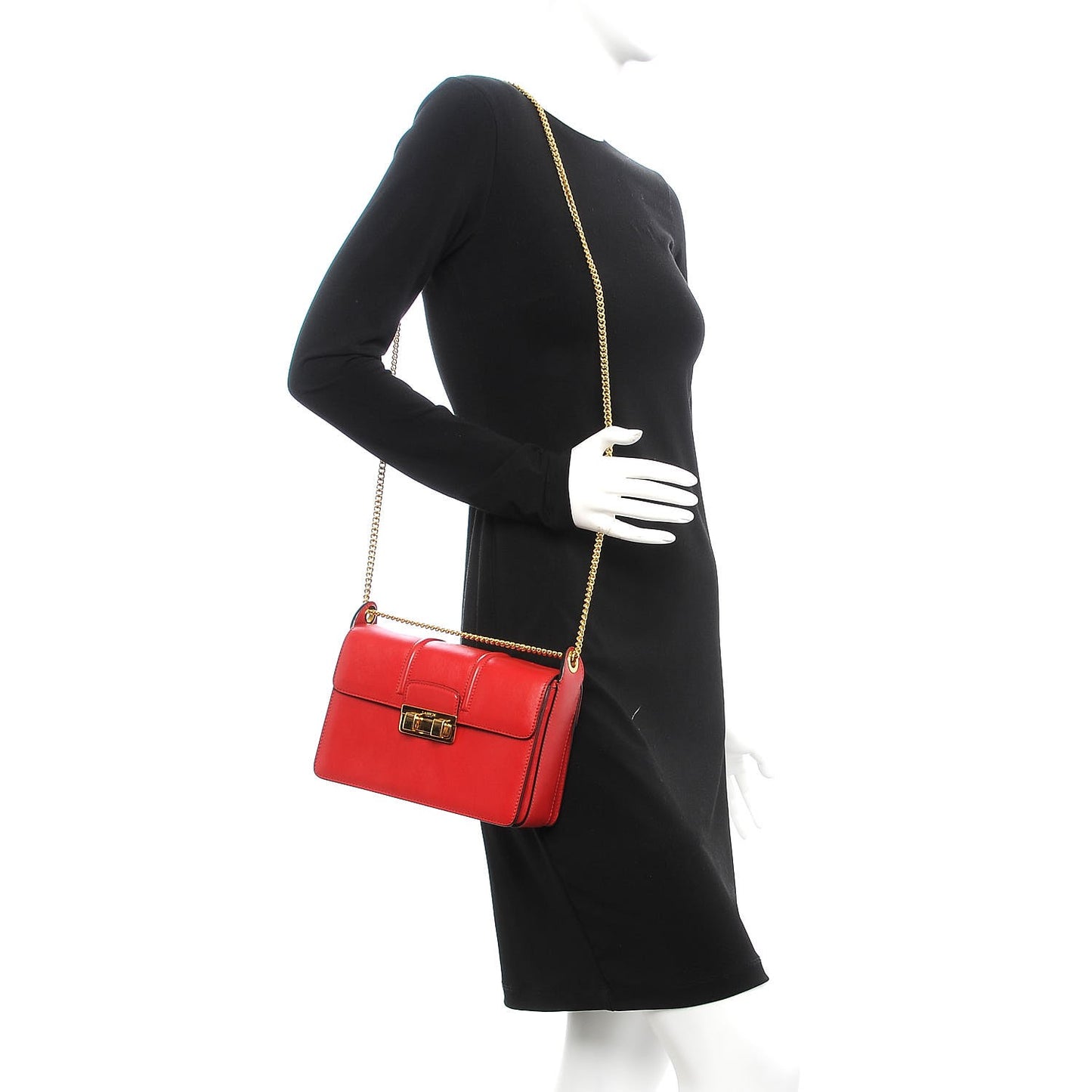 Calfskin Small Jiji Crossbody Bag Red