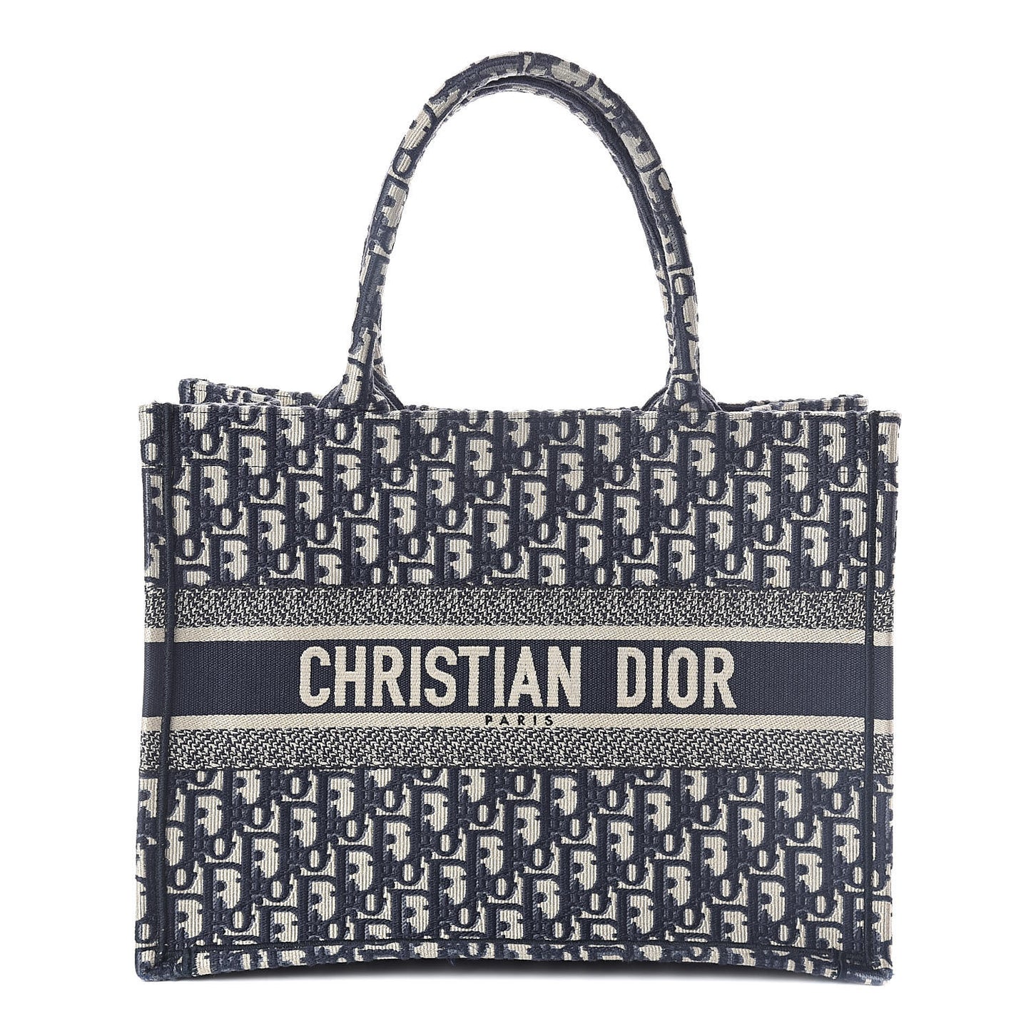 Oblique Medium Book Tote Blue Multicolor