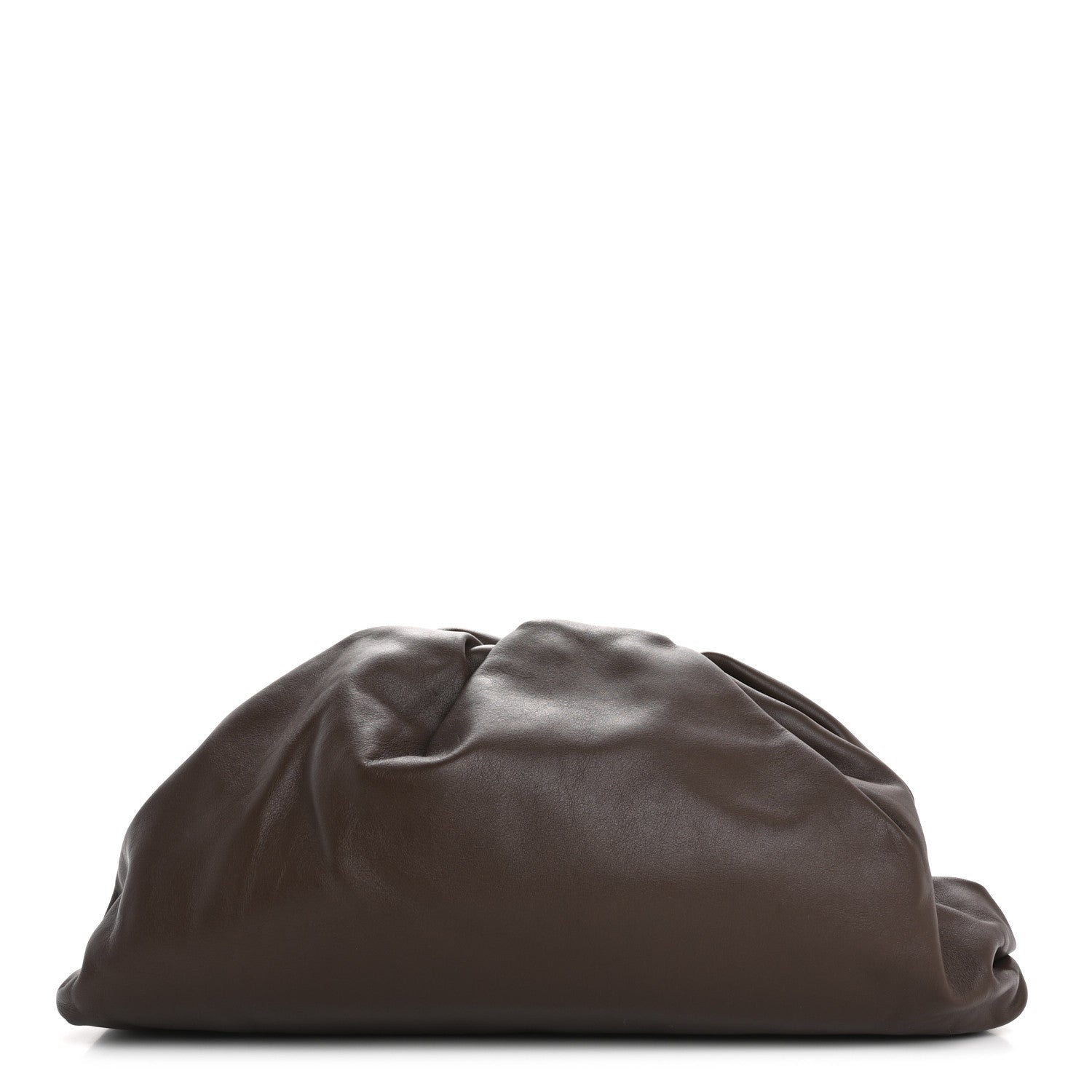 Bottega Veneta Smooth Butter Calf The Pouch Oversized Clutch Brownie 1 of 14