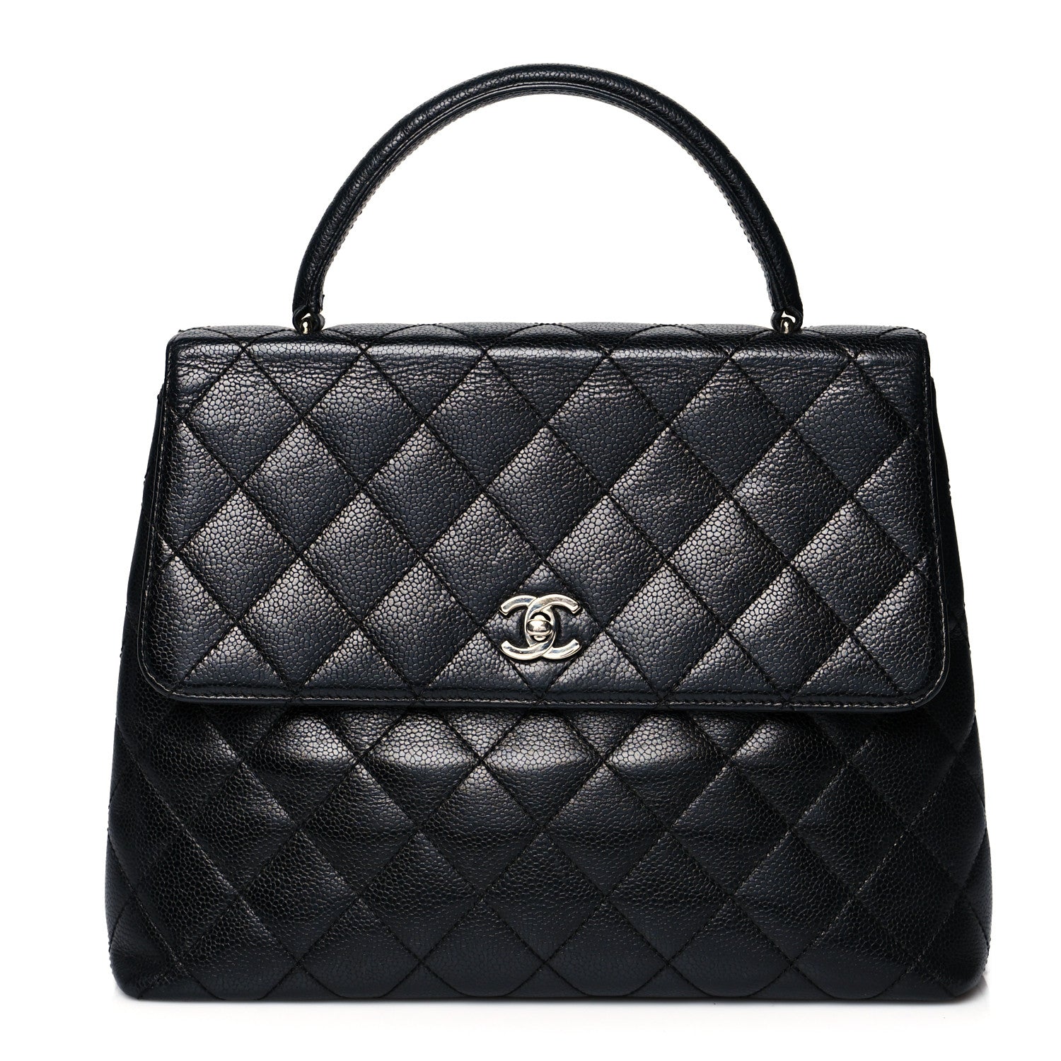 Chanel Caviar Quilted Jumbo Kelly Flap Black 1 of 13