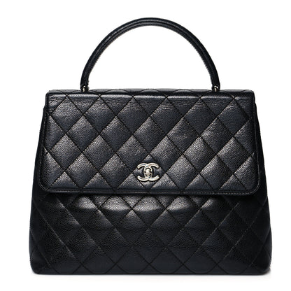 Chanel Caviar Quilted Jumbo Kelly Flap Black 1 of 13